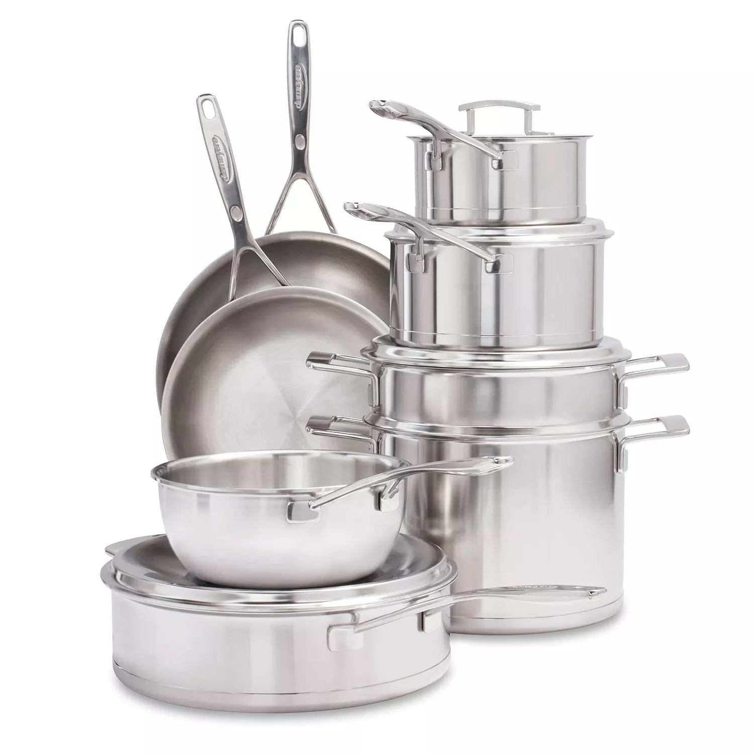 Demeyere Silver7 Stainless Steel 12-Piece Cookware Set