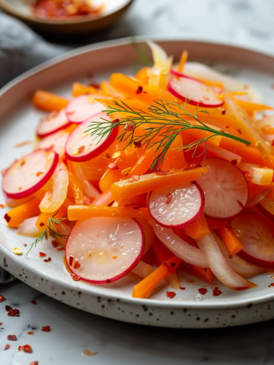 Gluten-Free Vietnamese Pickled Carrots and Daikon