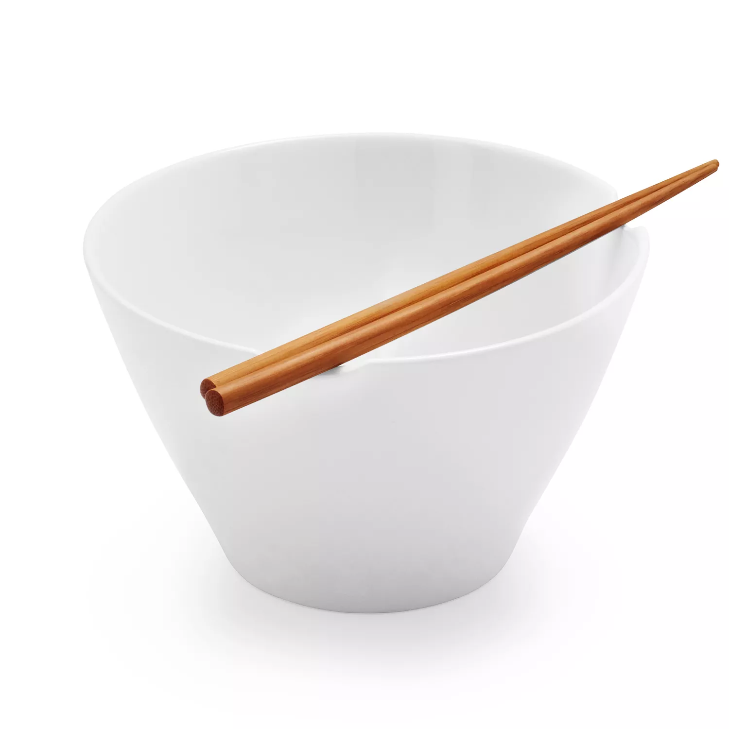 Rice Bowl With Bamboo Chopsticks