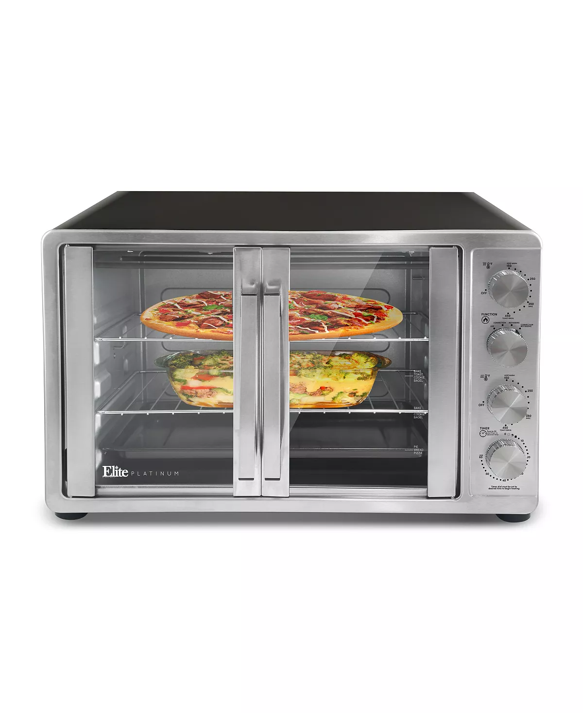 Elite Gourmet French Door Convection Toaster Oven
