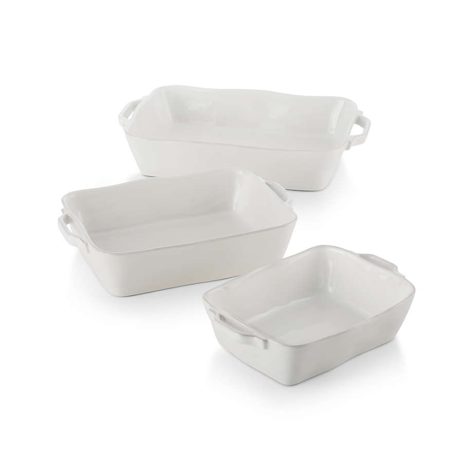 Marin White Bakers, Set of 3