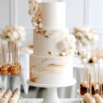 Minimalist Luxury Wedding Ideas: Sculptural Cakes & Architectural Florals